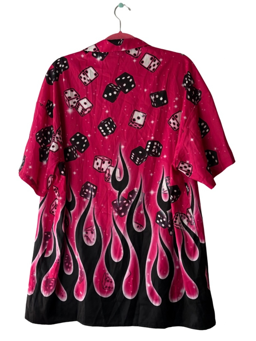 dELiA*s Dolls Kill Dice Print Button-Up - Picture 2 of 5